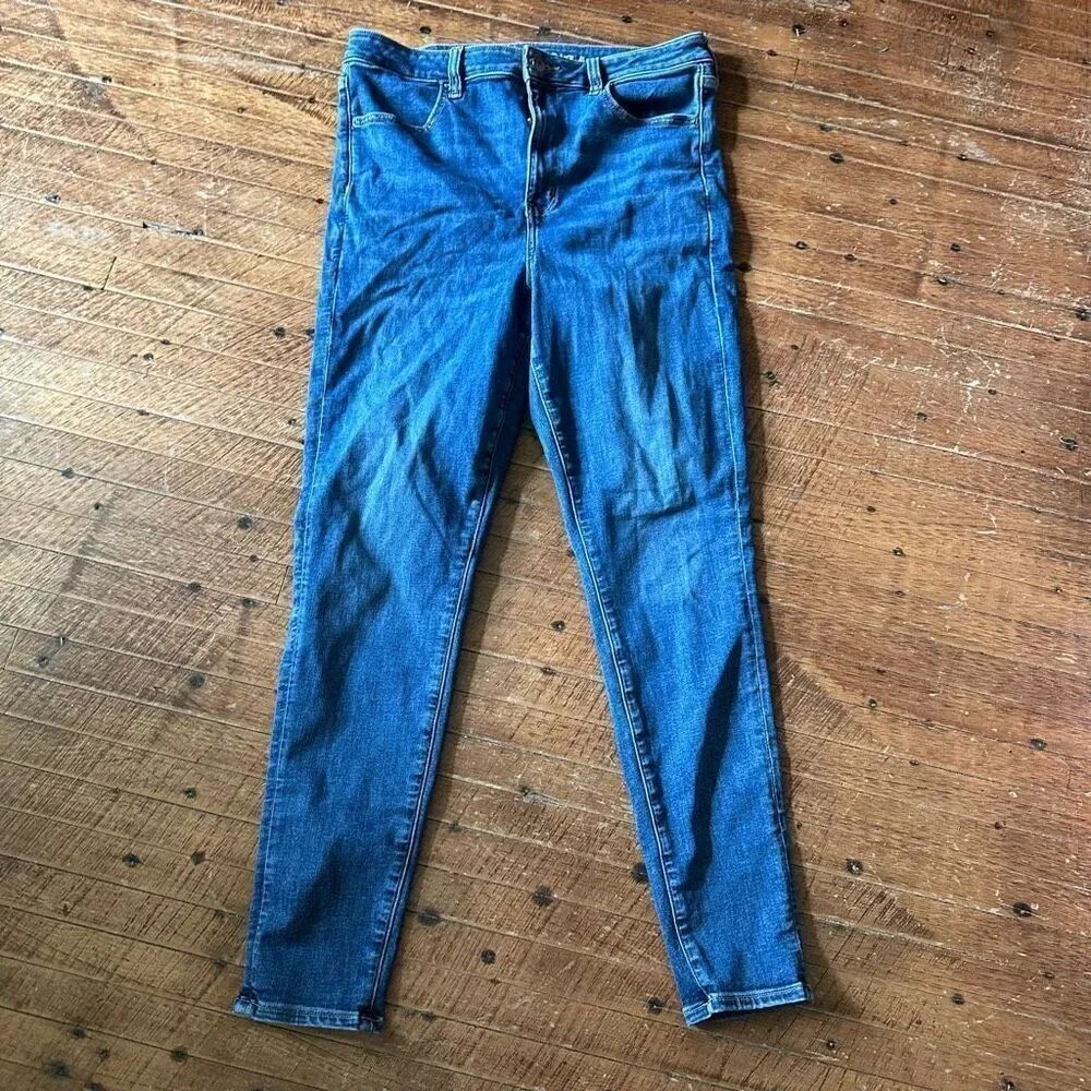 American Eagle super hi-rise high rise normcore 14 jeggings